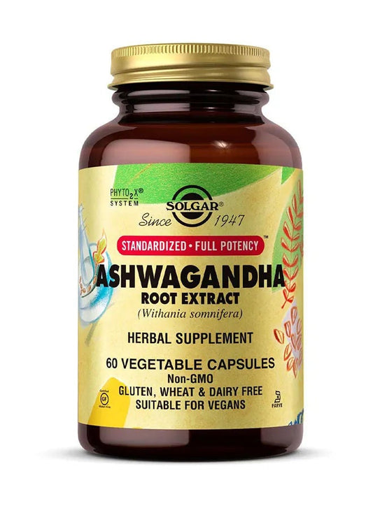 SOLGAR SFP ASHWAGANDHA ROOT EXTRACT VEGICAPS 60'S